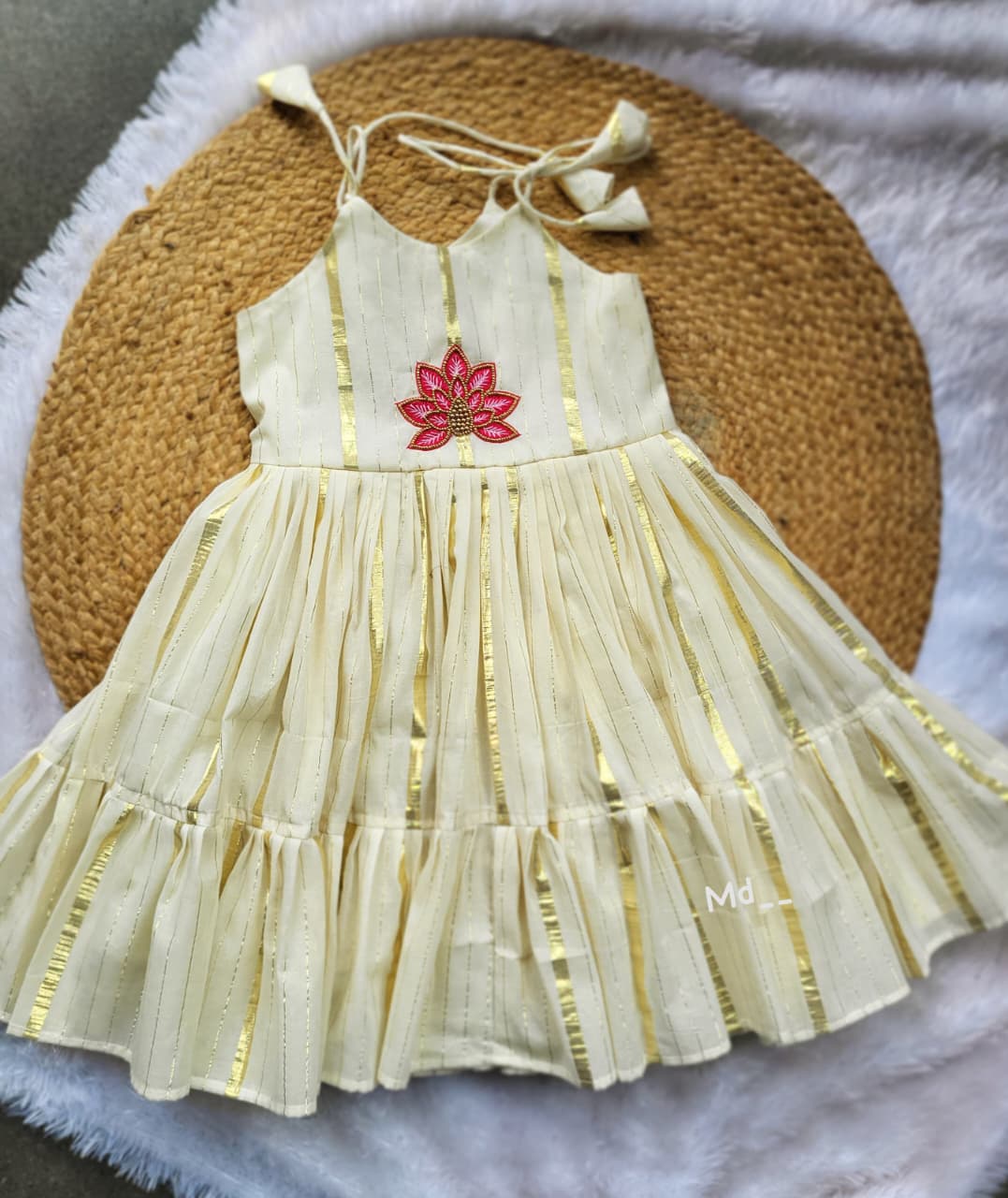 kids lurex cotton frock kids lurex cotton frock